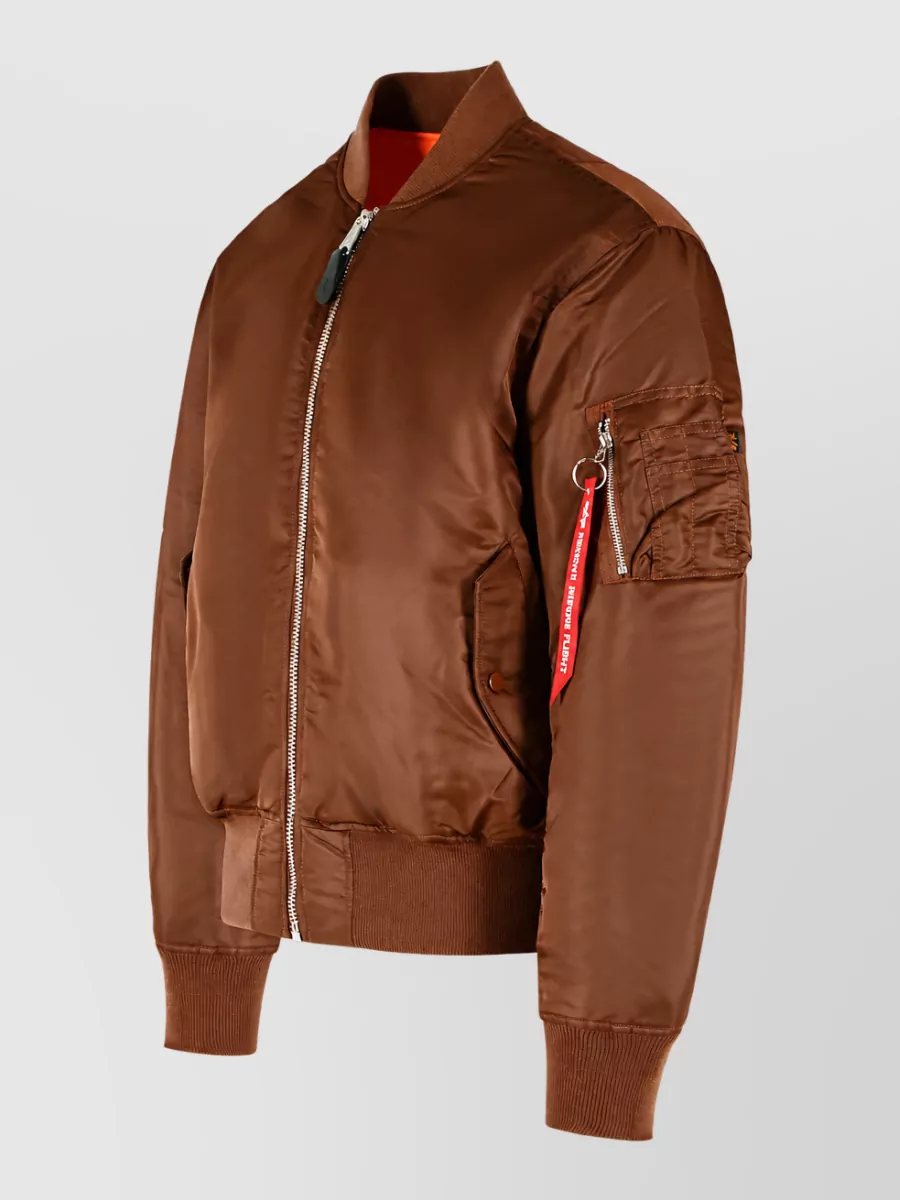 Alpha Industries Nylon Reversible Bomber Jacket
