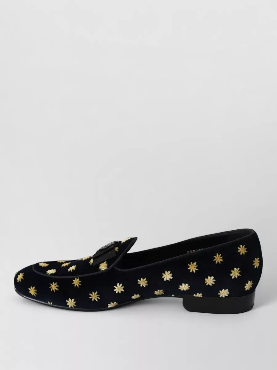 Dolce&Gabbana velvet embellished slippers