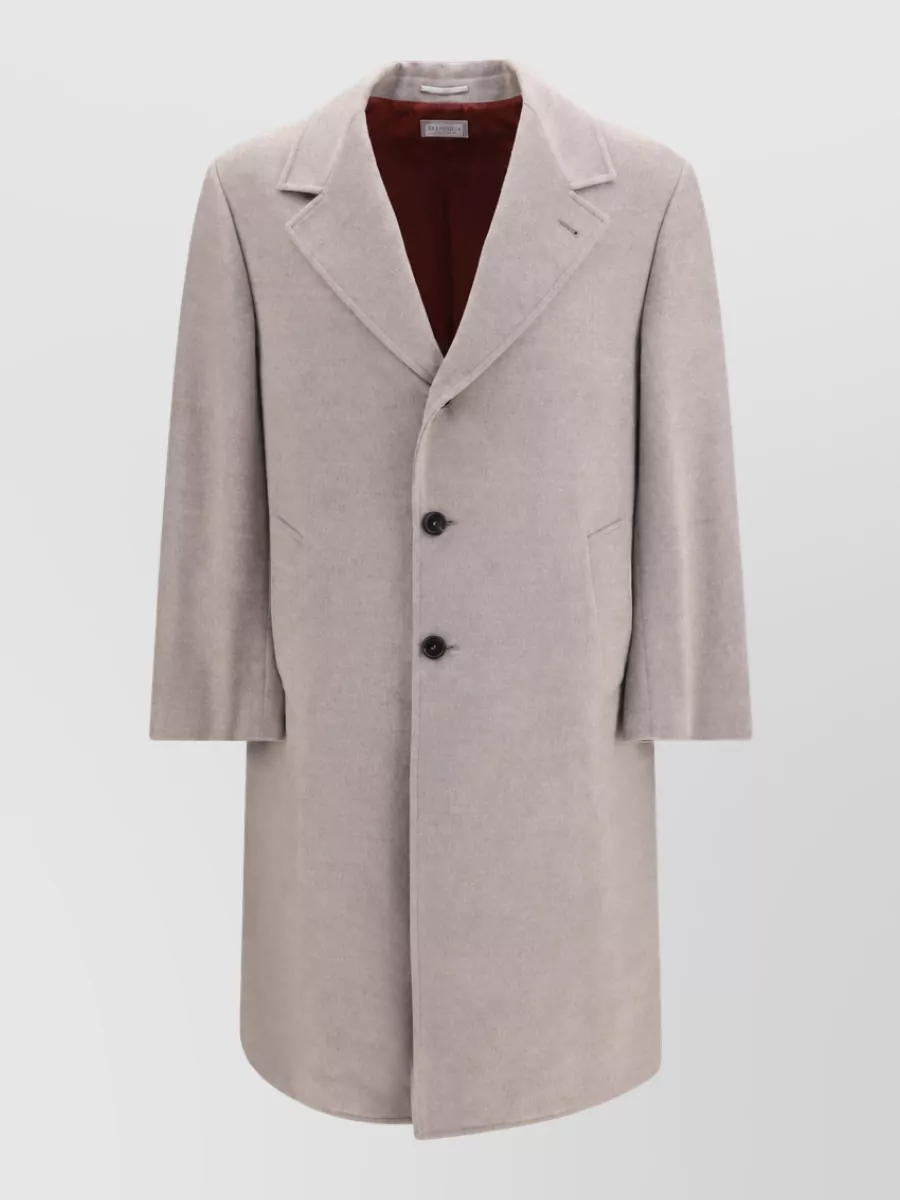 Brunello Cucinelli virgin wool single-breasted coat