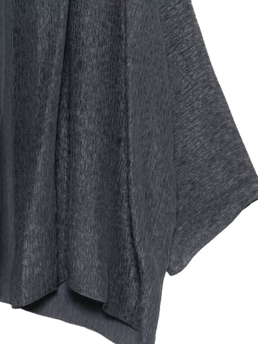 Cortana Silk Crinkled Relaxed-Fit Jacket