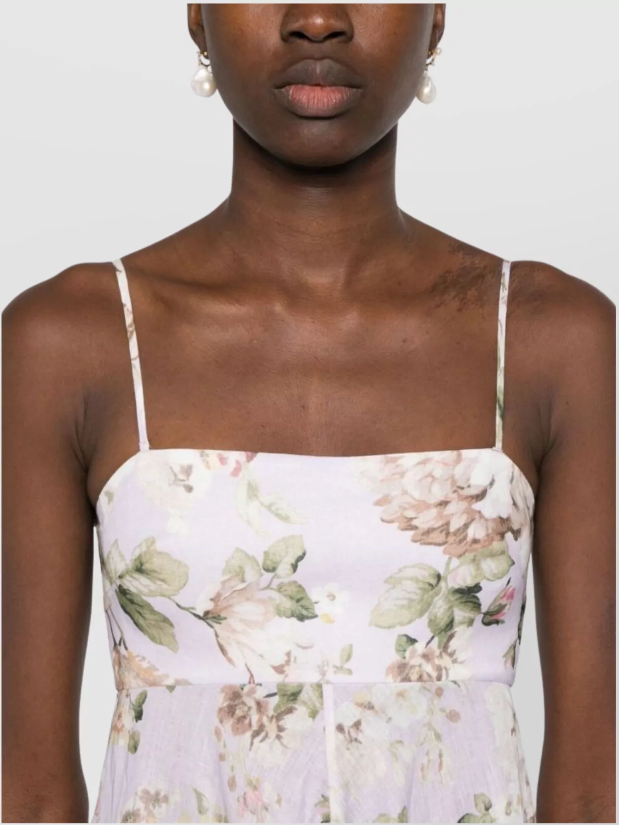 Zimmermann Flower Print Linen Dress