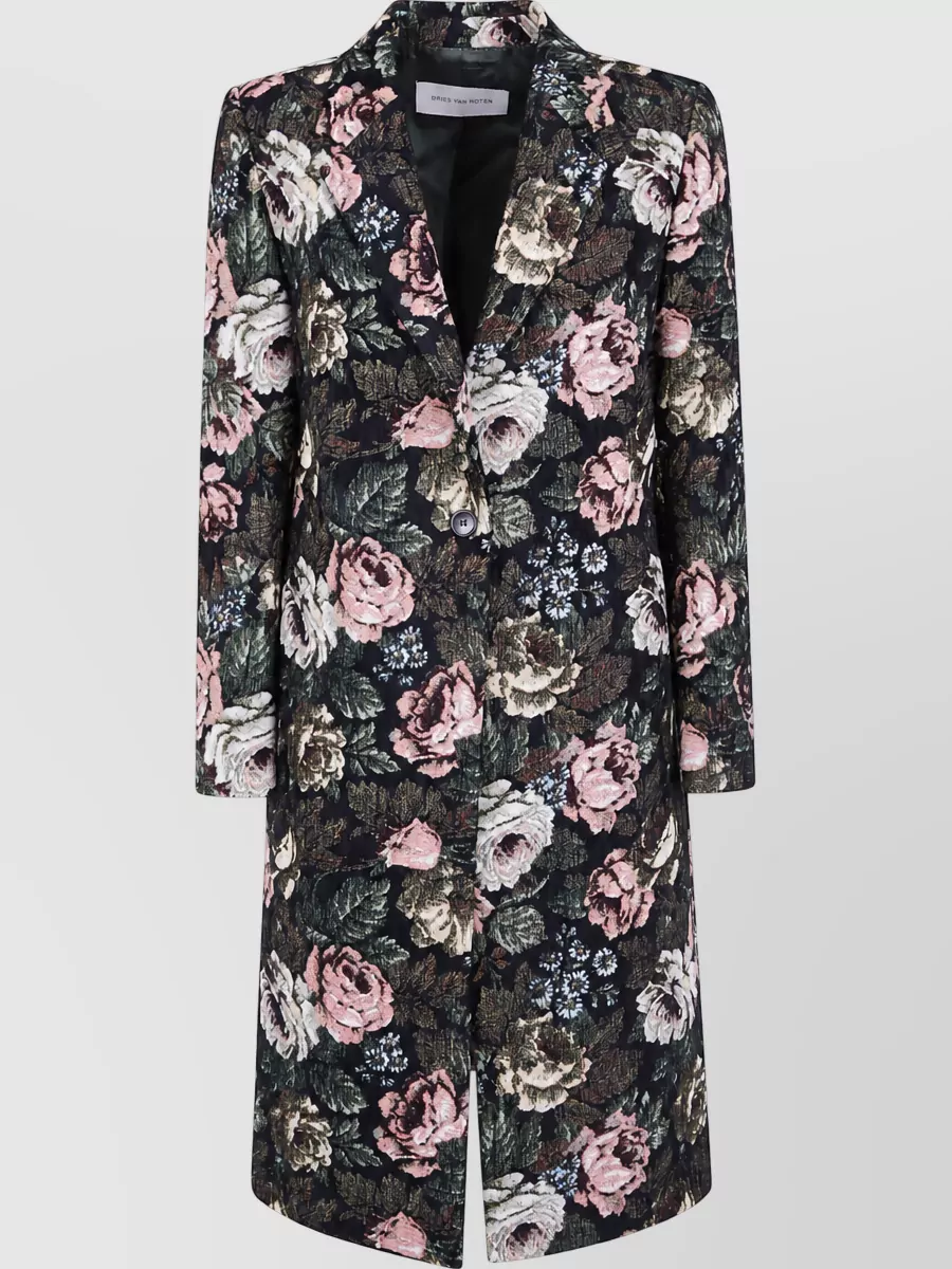 Dries Van Noten single breasted coat