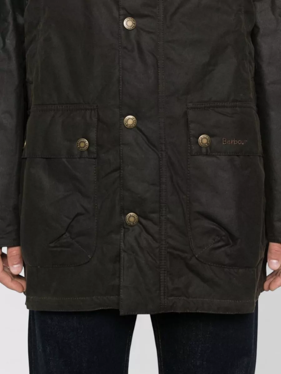 Barbour Waxed Cotton Hooded Raincoat