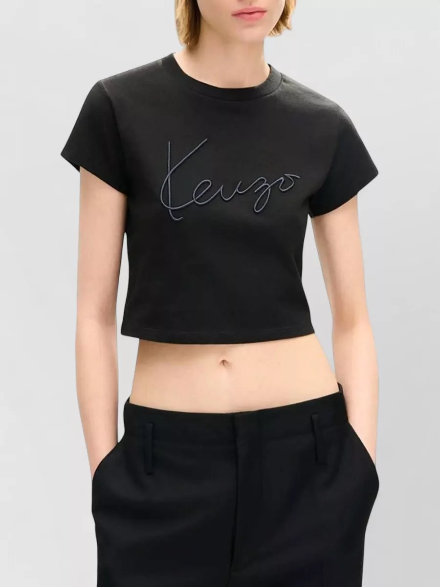 Kenzo Cotton Cropped T-Shirt