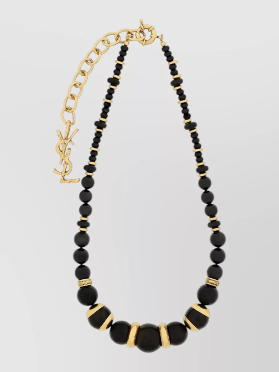 Saint Laurent bead necklace