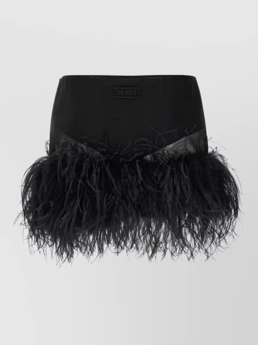 The Attico Feather Mini Skirt