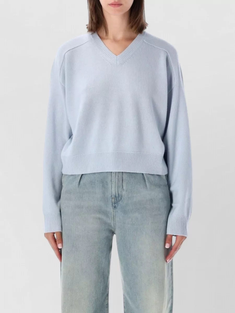 Loulou Studio cashmere ribbed v-neck sweater