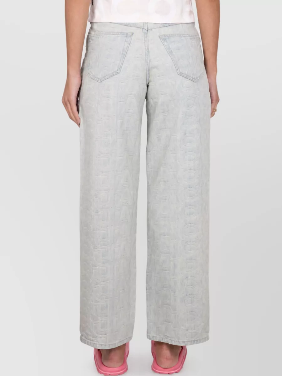 Marc Jacobs Monogram Denim Straight-Leg Jeans
