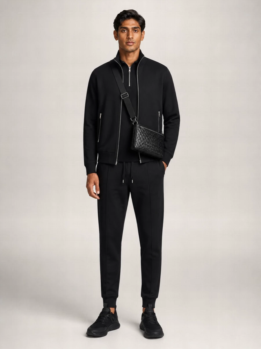 Bottega Veneta Leather Intrecciato Messenger Bag