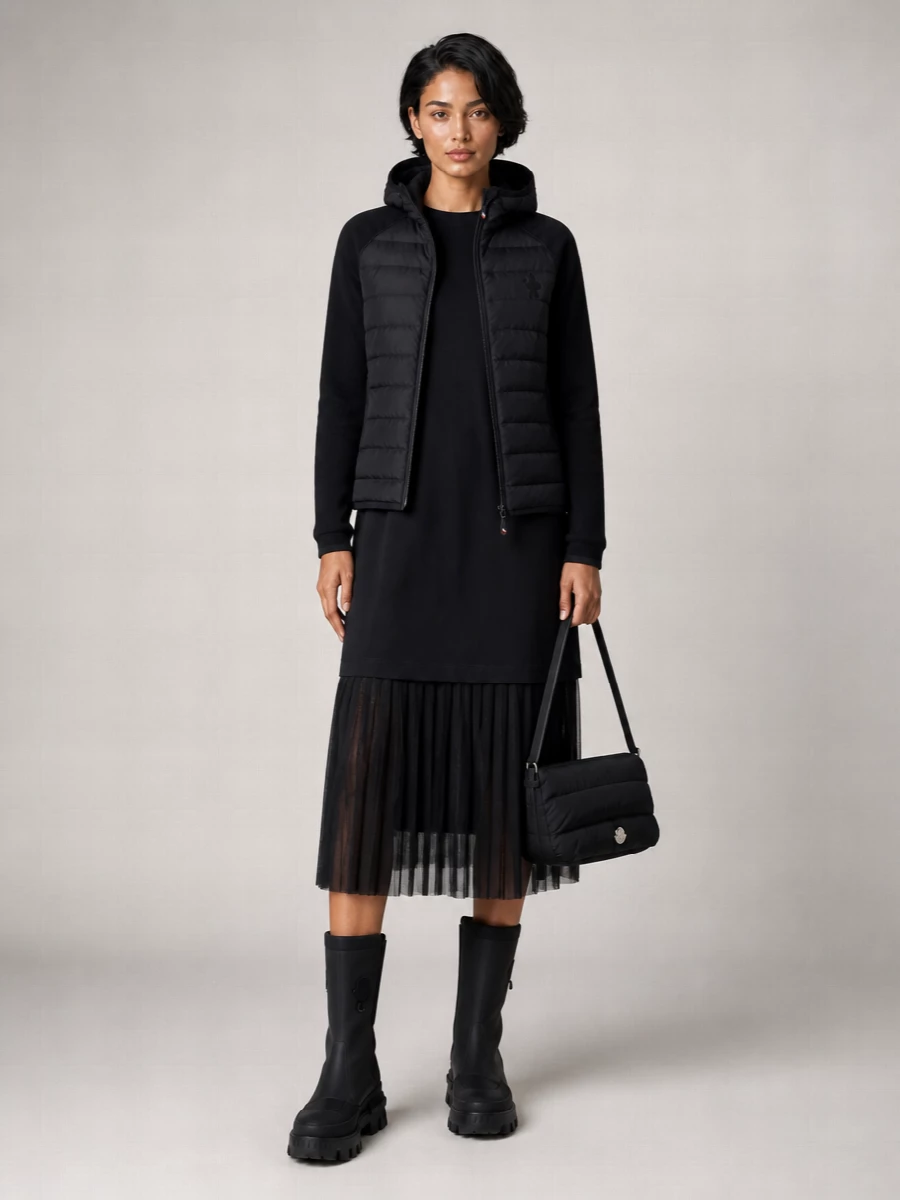 Moncler Grenoble Fleece Turtleneck Zip Jacket