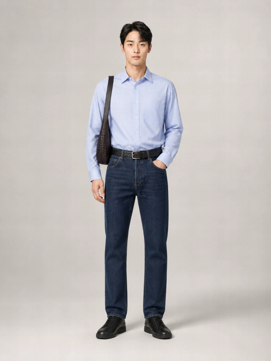The Row Denim Straight-Leg Jeans
