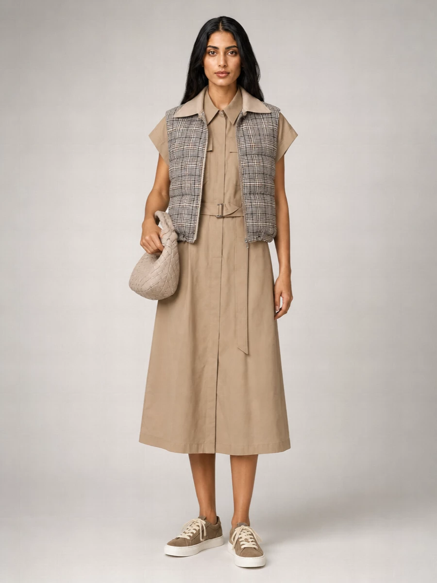 Brunello Cucinelli Reversible Padded Sleeveless Coat