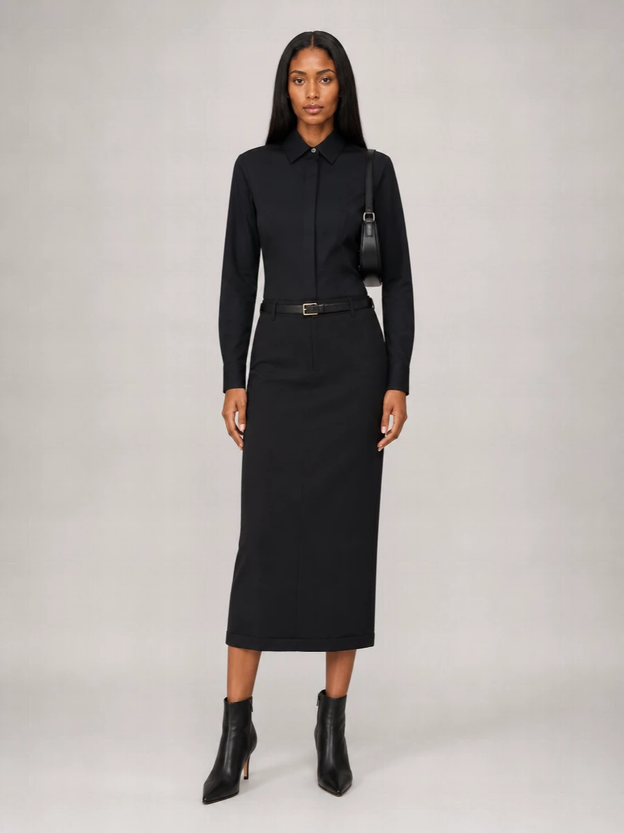 Alexander Wang Wool Straight Skirt