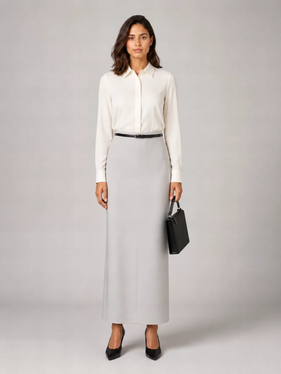 Max Mara Jersey Long Skirt