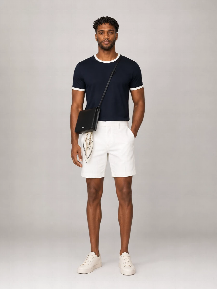 Lardini Contrasting Trim Cotton T-Shirt
