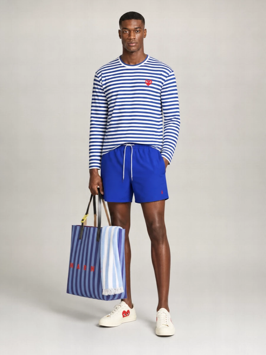 Marni Striped Tribeca Tote Bag