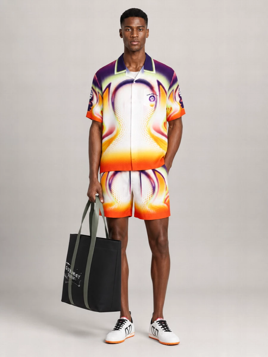 Casablanca Silk Deck Shorts