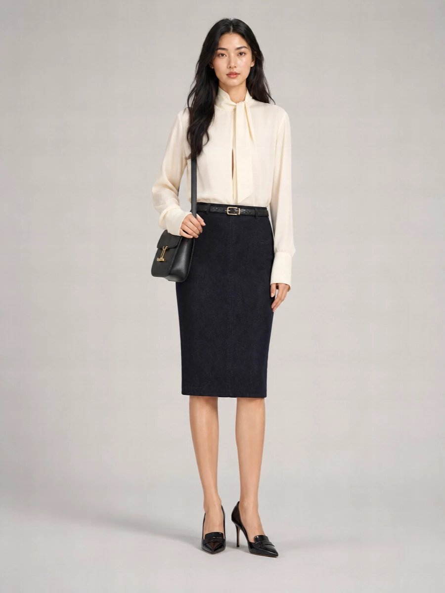 Tom Ford Denim Pencil Skirt