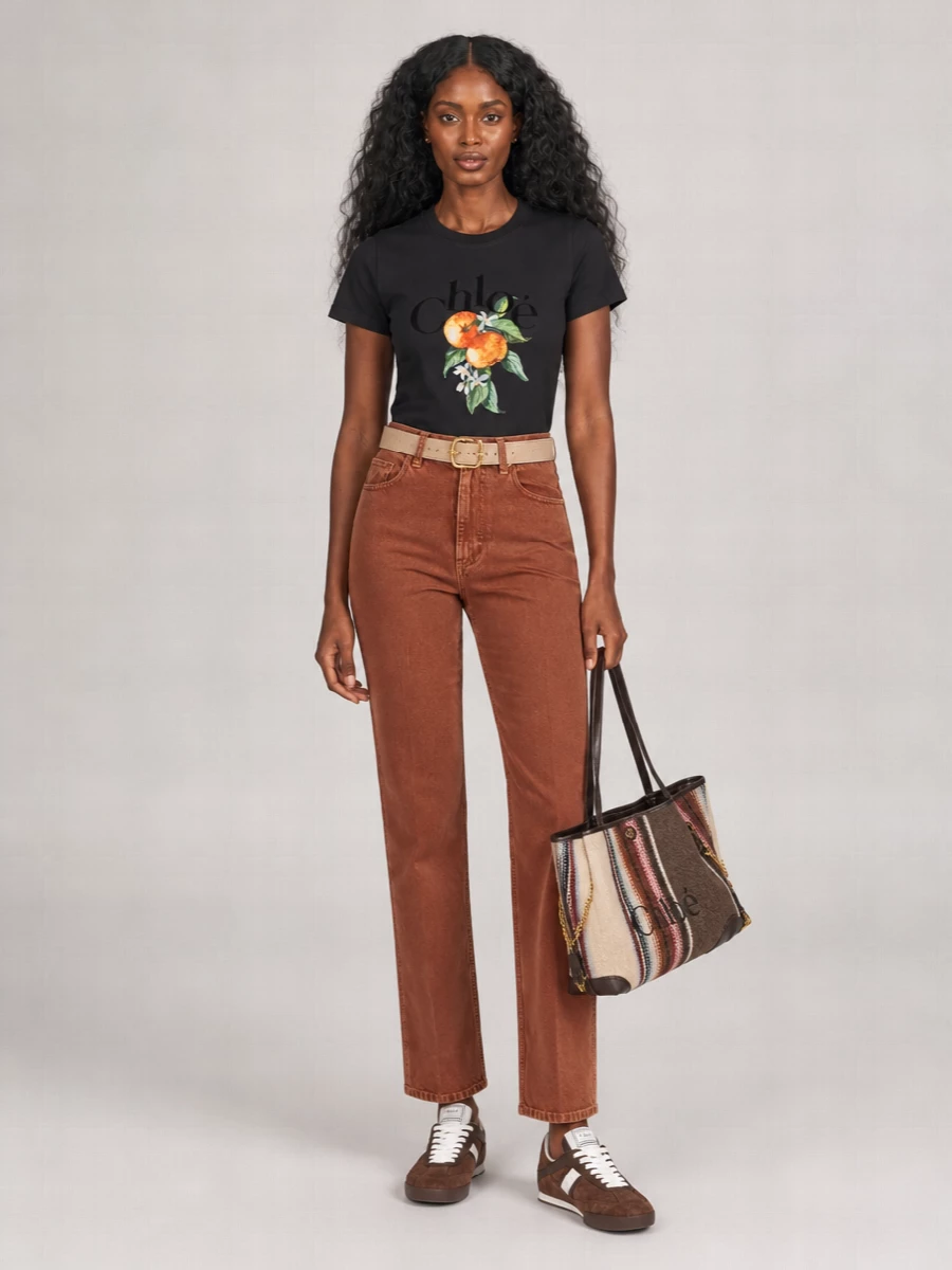 Chloé Cotton Logo Jersey T-Shirt