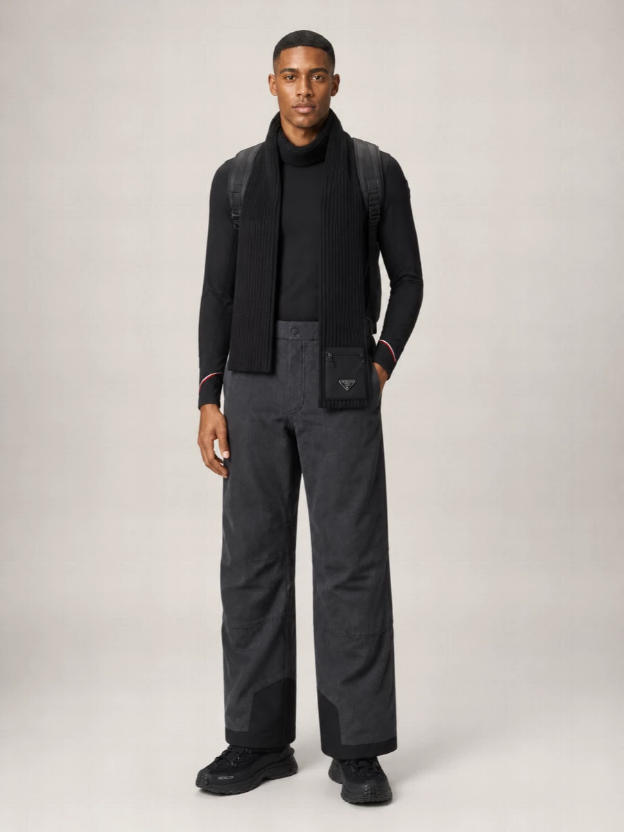 Moncler Grenoble virgin wool wide-leg trousers