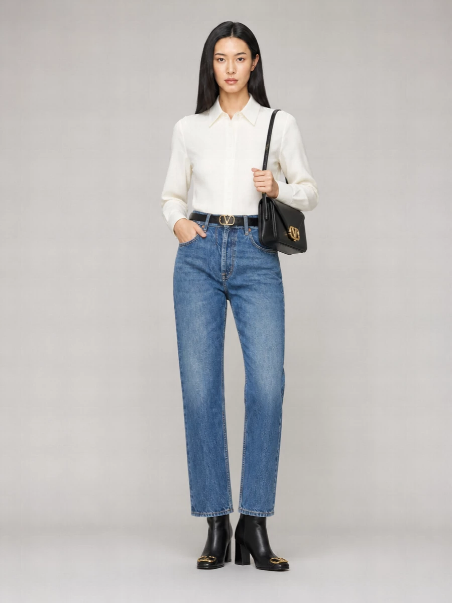 Valentino Garavani Denim Straight-Leg Jeans