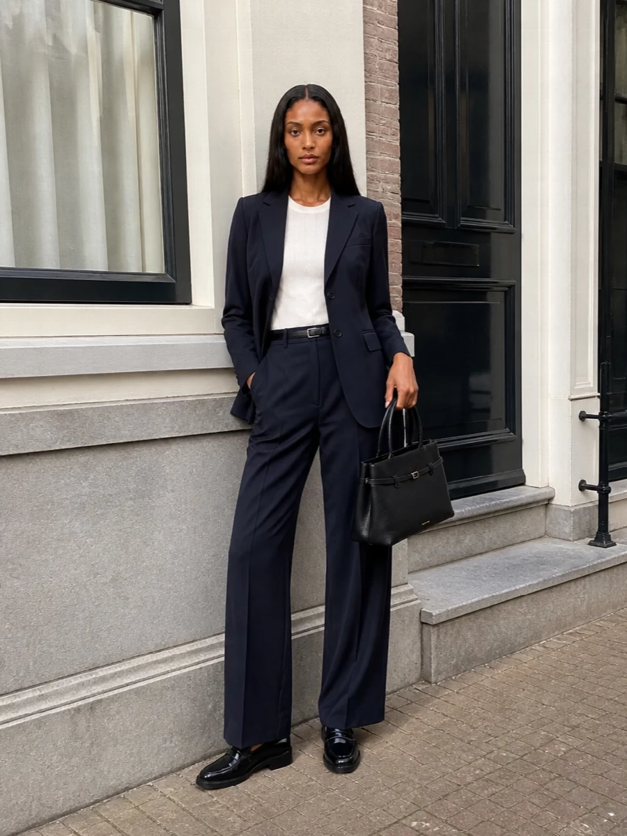 S max mara navy suit tods loafers