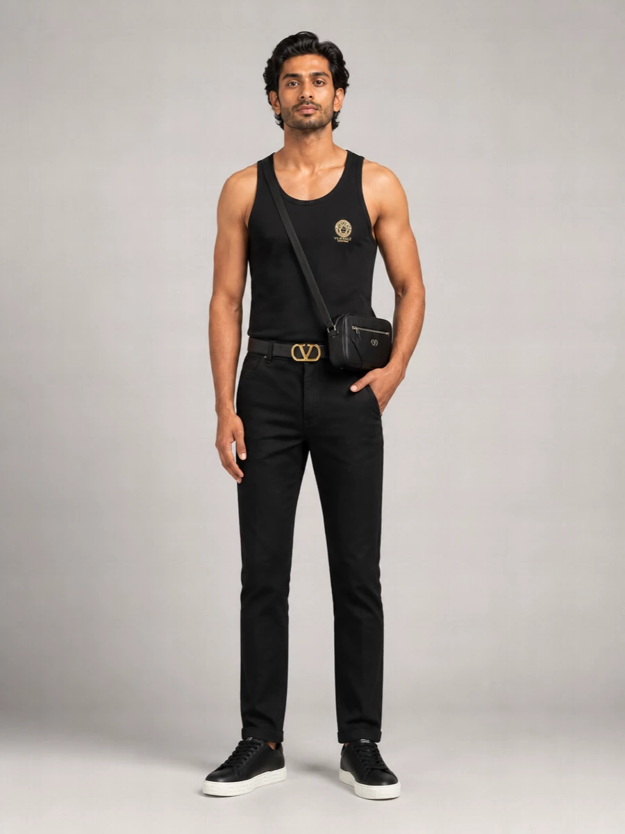 Versace Sleeveless Medusa Print Tank Top