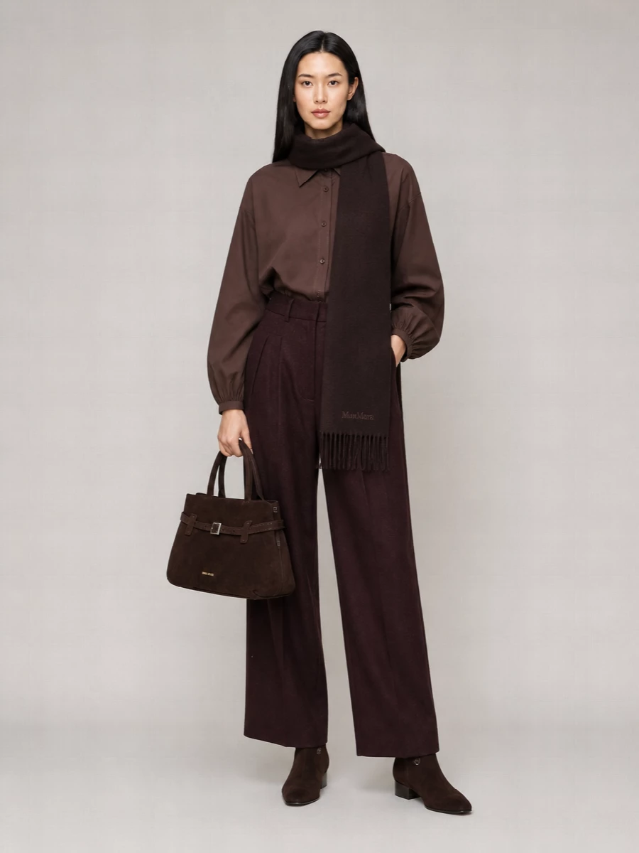 Closed Cotton Balloon-Sleeve Shirt