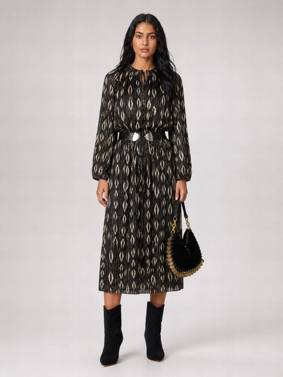 Isabel Marant Silk Long Midi Dress