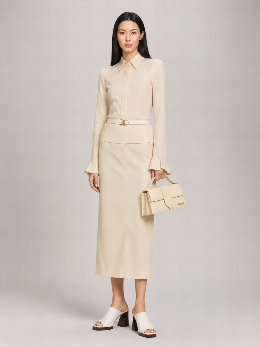 Sportmax High-Rise Midi Skirt