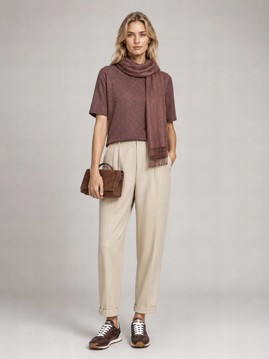 Brunello Cucinelli Cashmere Silk Short-Sleeve Sweater