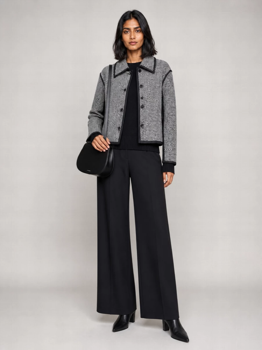 Jil Sander Wool Cropped Jacket