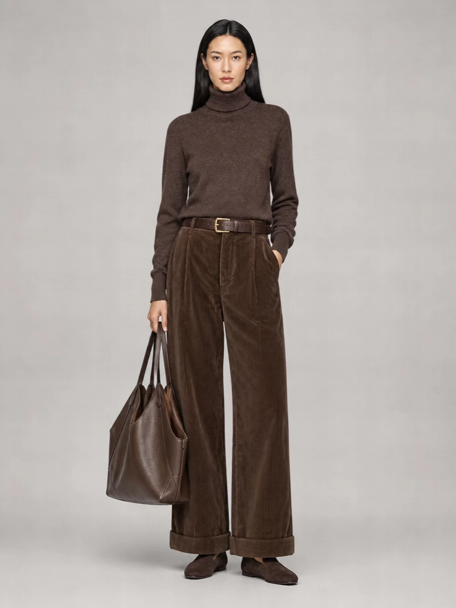 Brunello Cucinelli Corduroy Wide-Leg Trousers