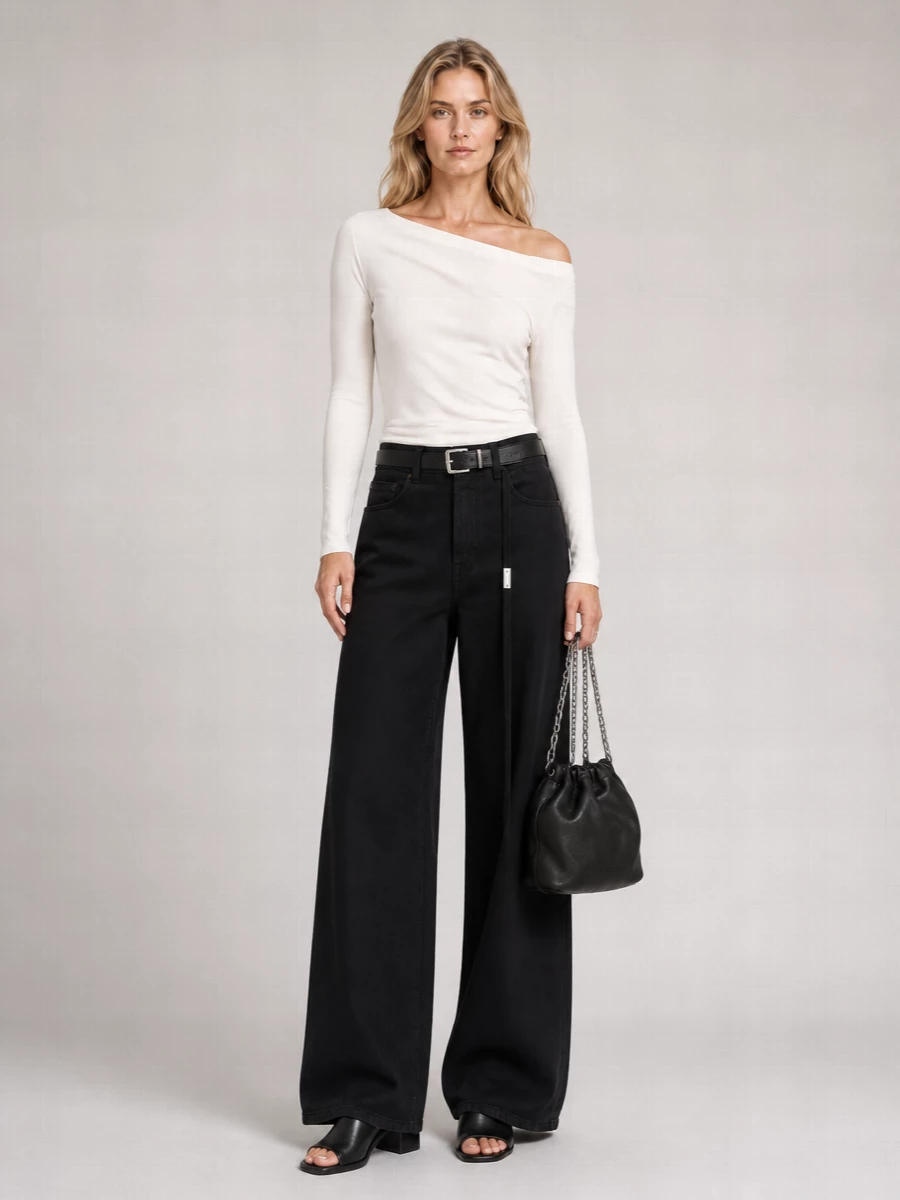 Ann Demeulemeester Cotton Drop Shoulder Blouse