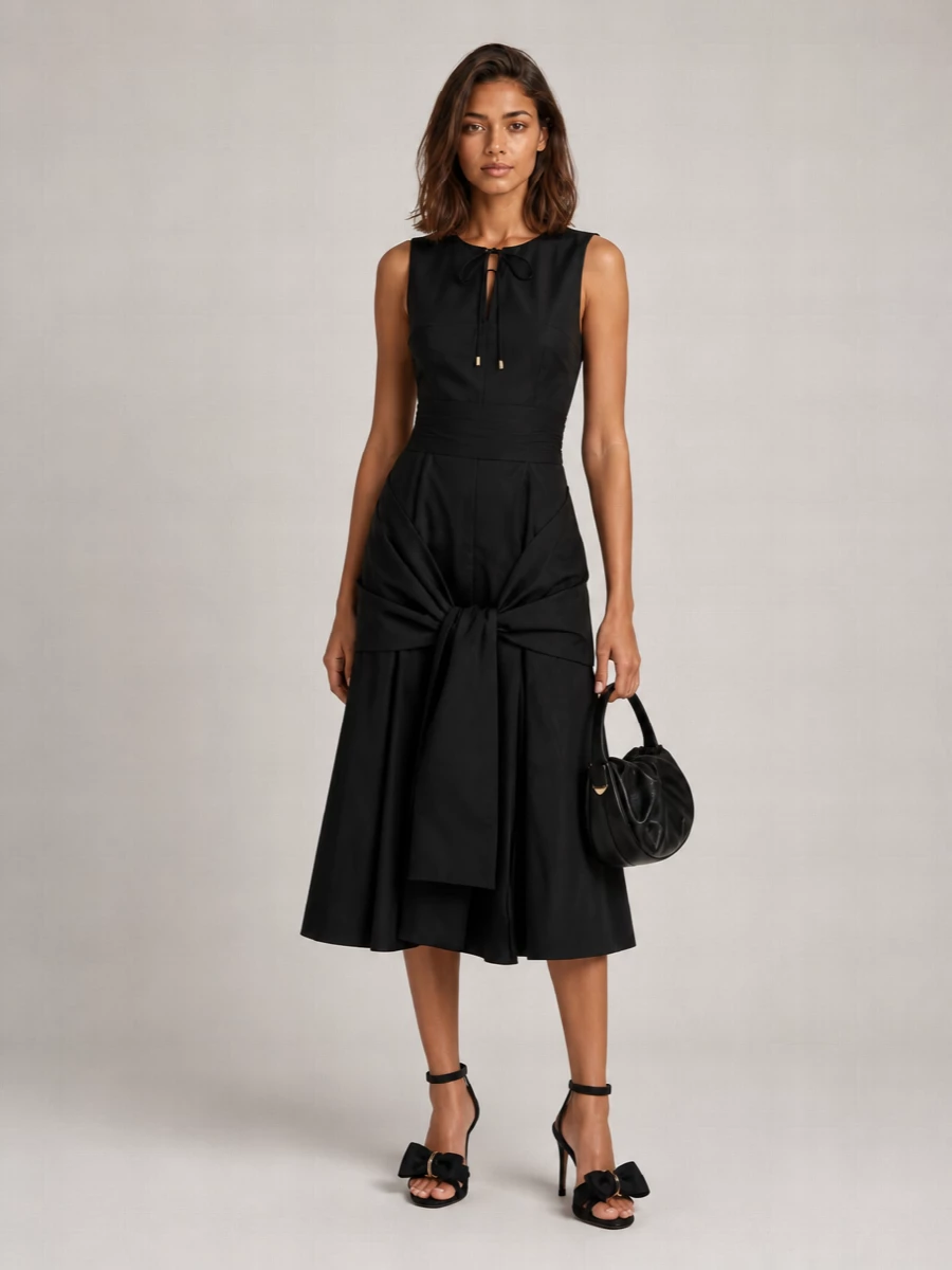 Loewe Cotton Poplin Midi Dress