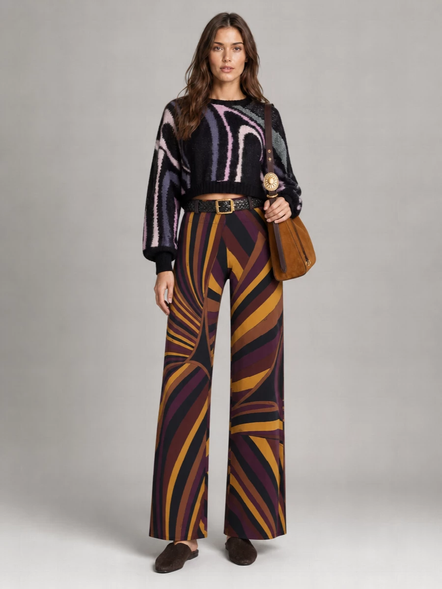 Pucci printed straight-leg mid-rise jersey pants