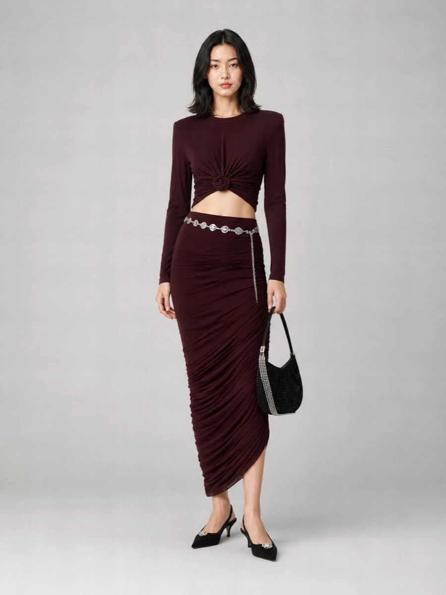 Magda Butrym Long-Sleeve Top