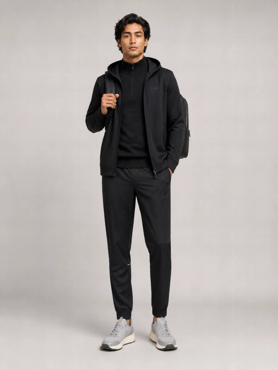 Boss Hooded Zip Sweatshirt