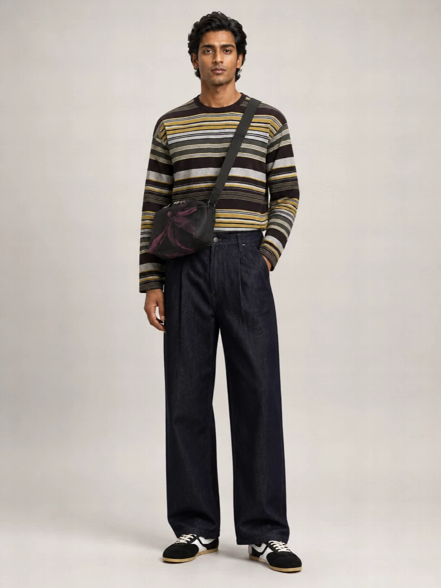 Dries Van Noten Striped Relaxed-Fit Long-Sleeve T-Shirt