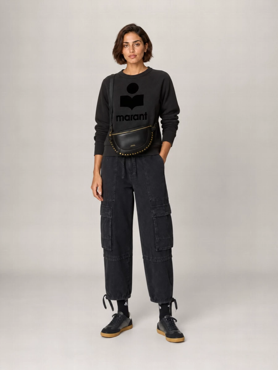 Isabel Marant Etoile Cotton Blend Logo-Print Sweatshirt