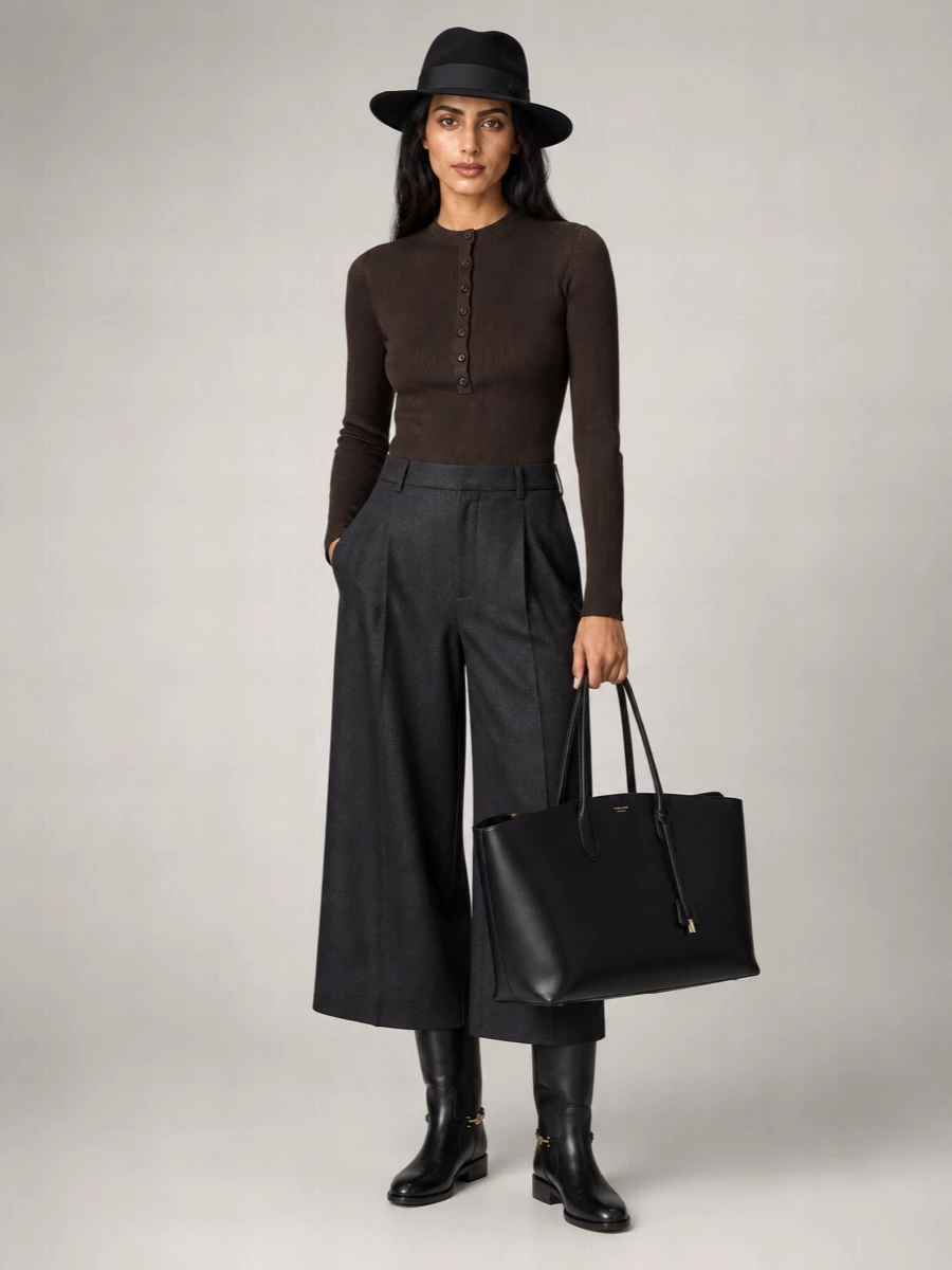 Tom Ford Alexander Large Leather Shoulder Bag