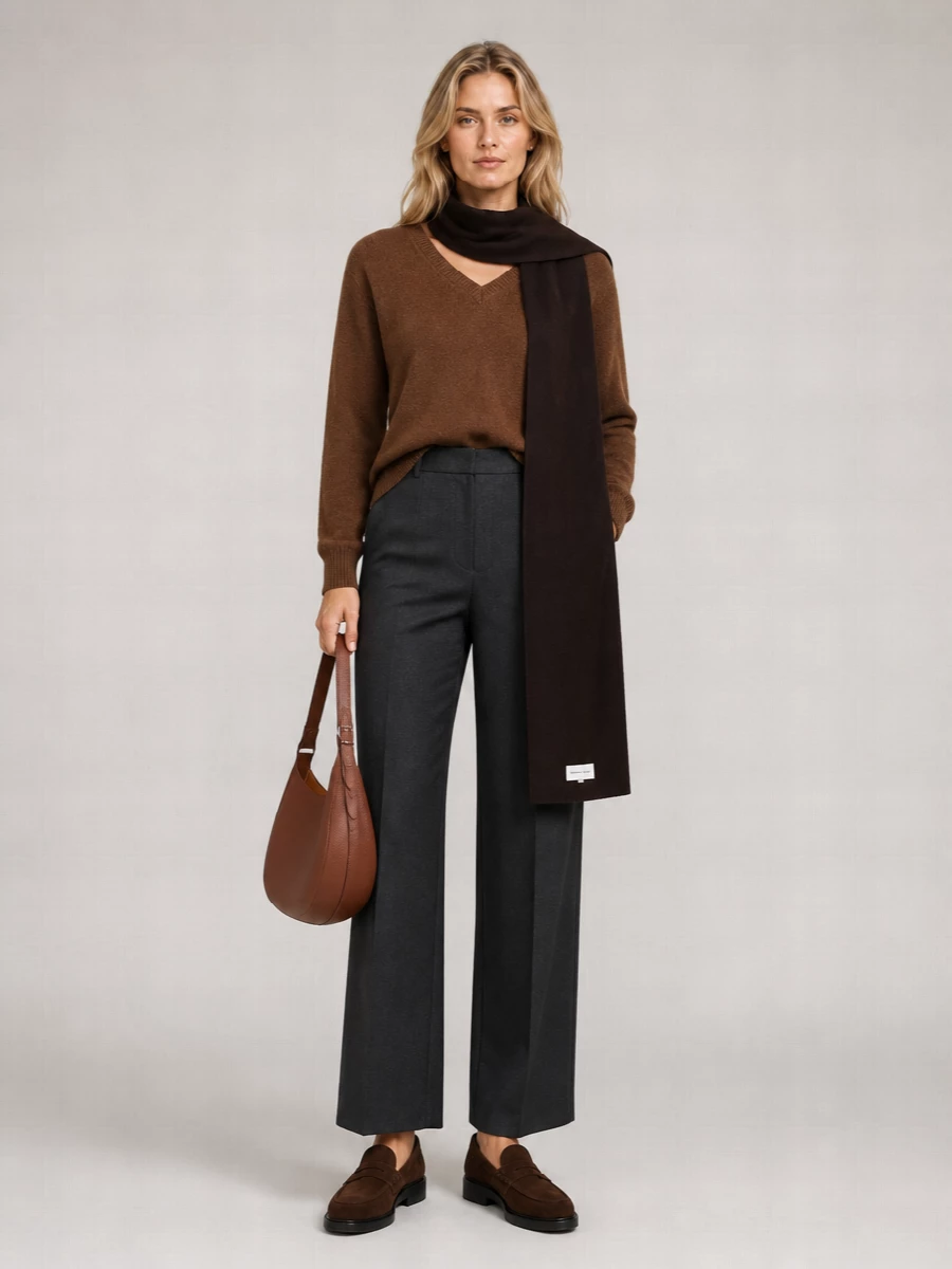 Longchamp Leather Hobo Shoulder Bag