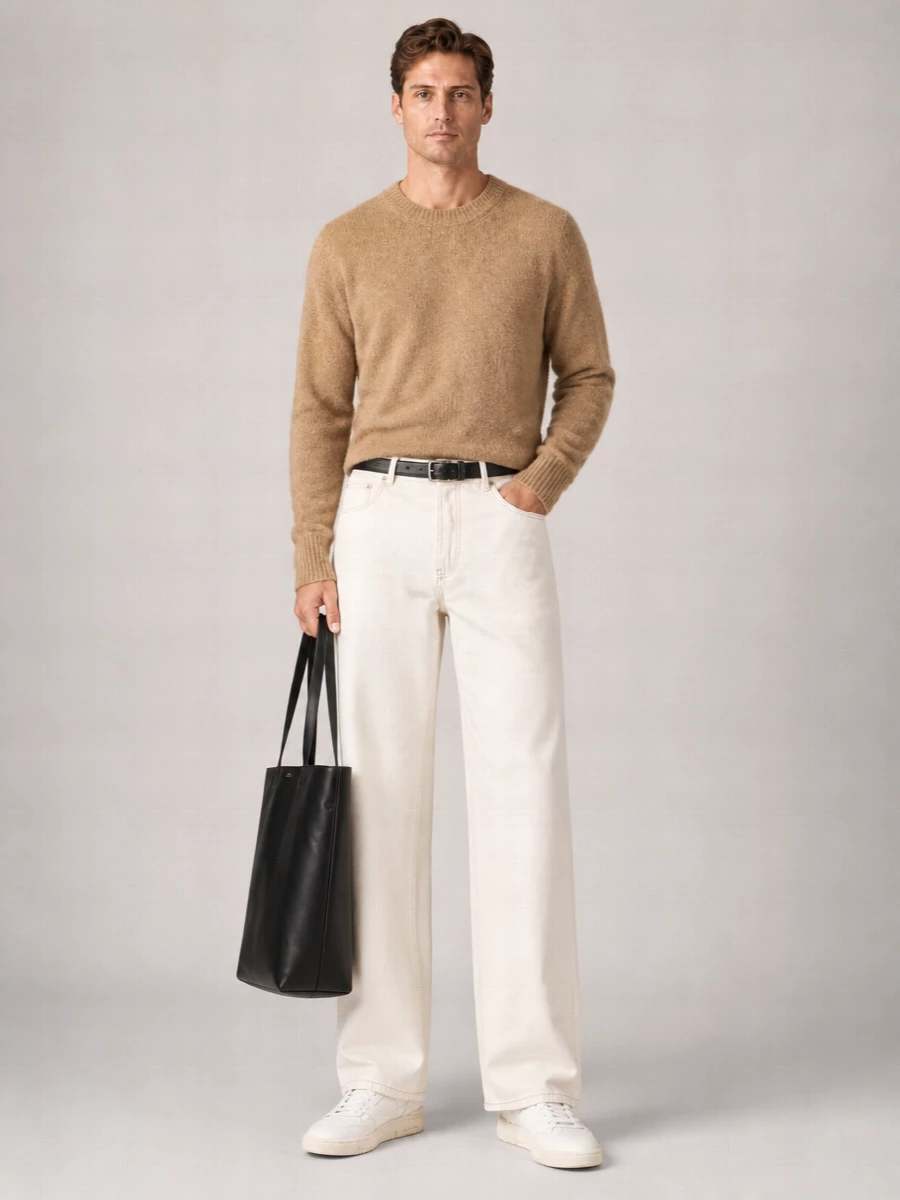 Ami Paris Straight-Leg Denim Jeans
