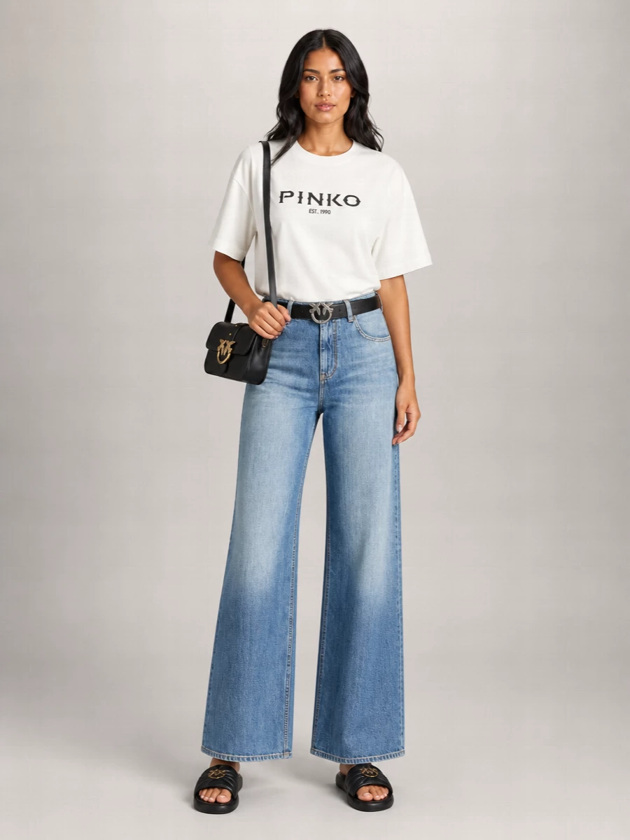 Pinko Printed Short-Sleeve T-Shirt