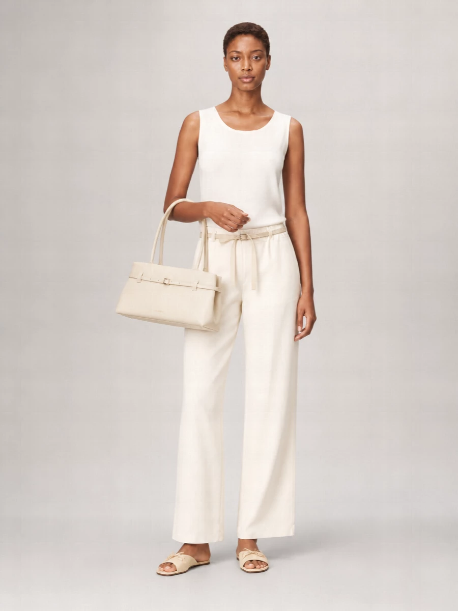 S Max Mara Cotton Wide-Leg Trousers