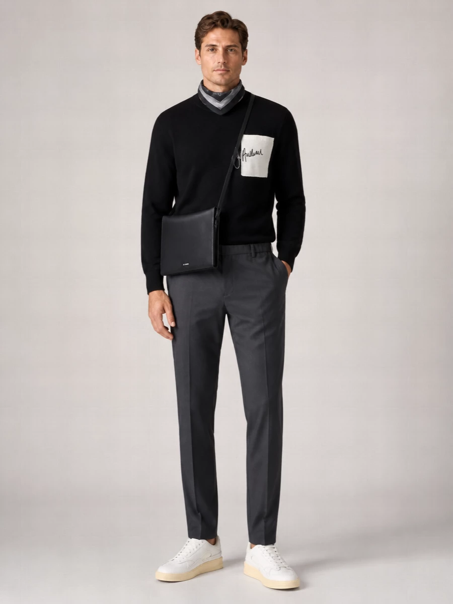 Jw Anderson Wool Sweater Embroidered Detail