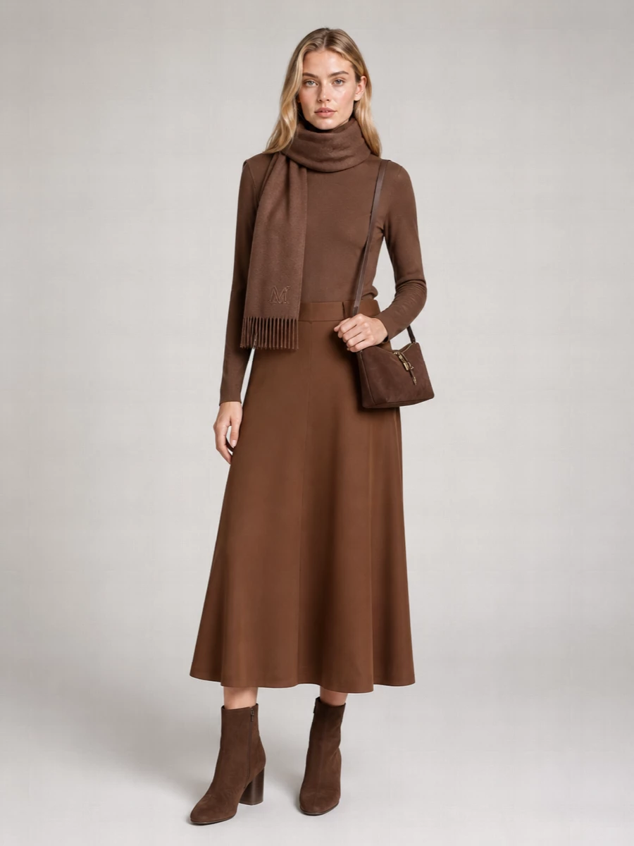 S Max Mara Virgin Wool High Collar Sweater
