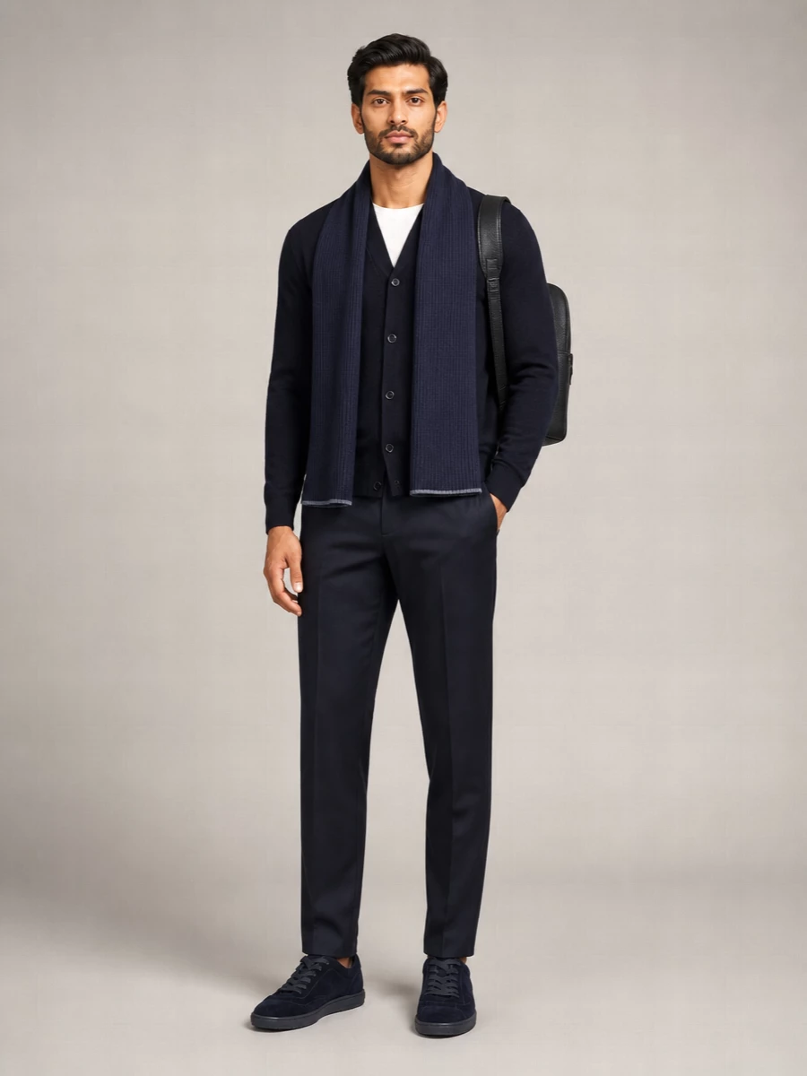 Brioni Cashmere Wool Shawl Collar Cardigan