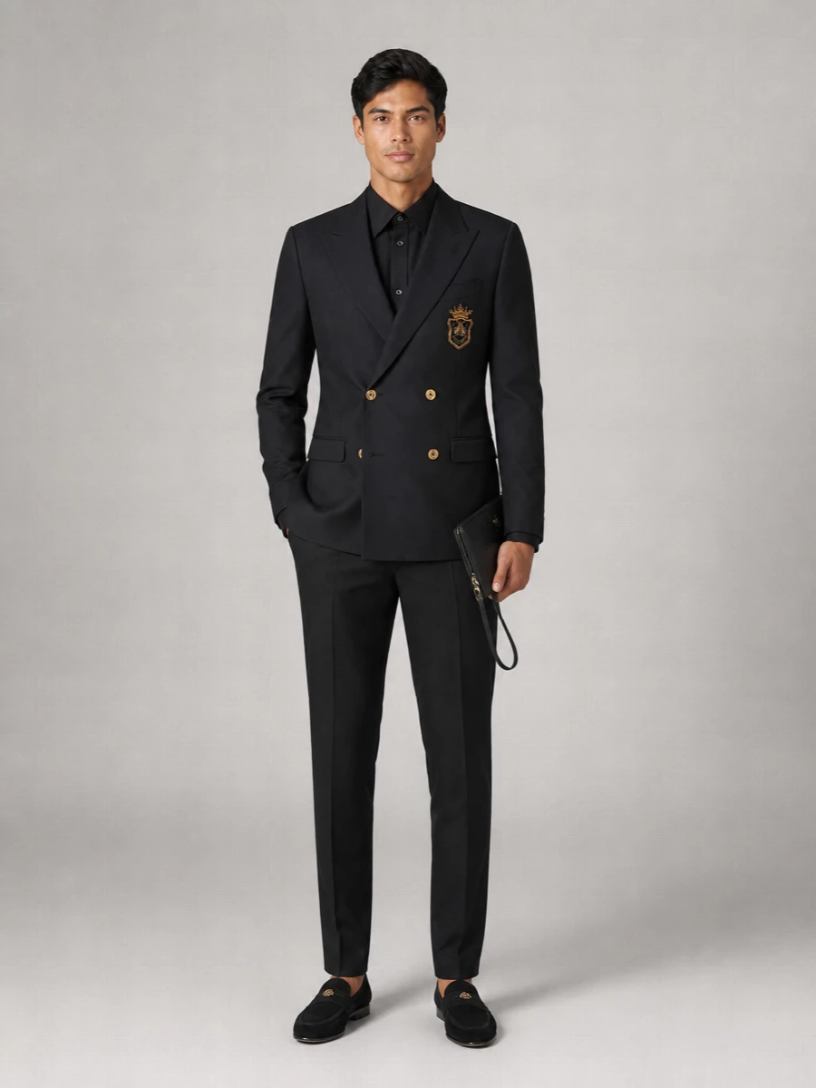 Dolce&Gabbana Virgin Wool Double-Breasted Blazer