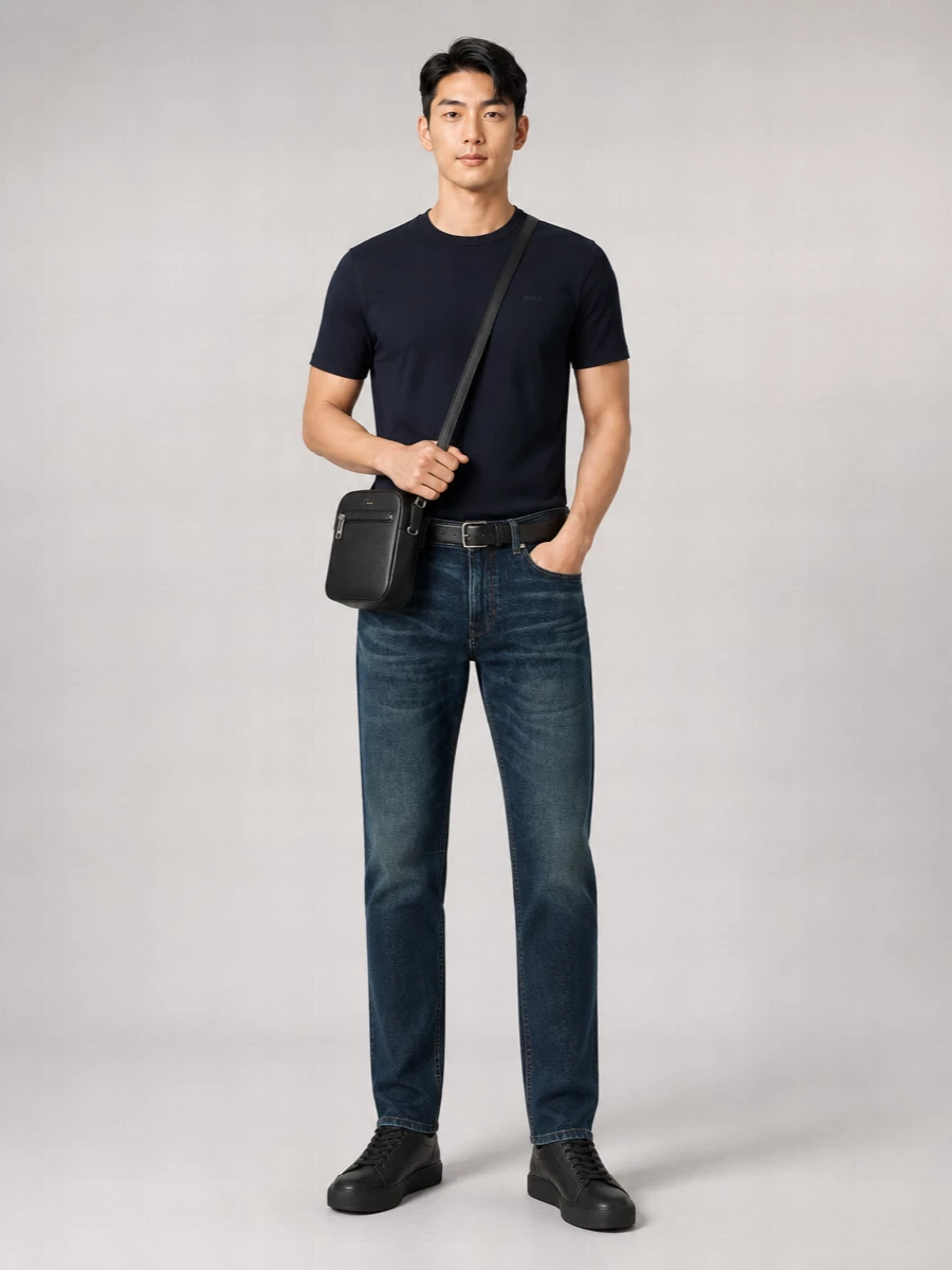 Boss Denim Regular-Fit Straight-Leg Jeans